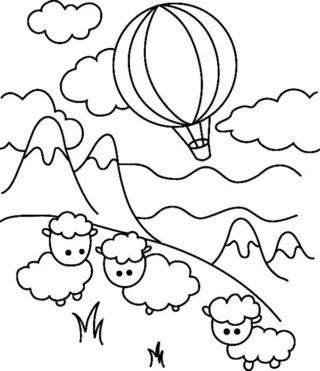 Mouton 05 - Coloriages animaux - Coloriages - 10doigts.fr