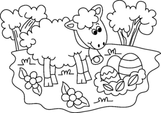 Mouton 06 - Coloriages animaux - Coloriages - 10doigts.fr
