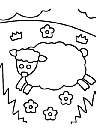 Mouton 07 - Coloriages animaux - Coloriages - 10doigts.fr