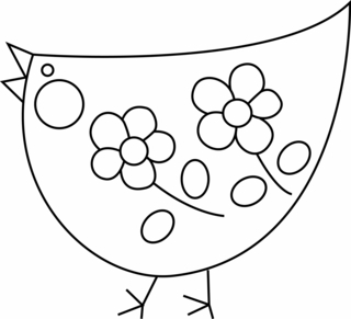 Poule 02 - Coloriages animaux - Coloriages - 10doigts.fr