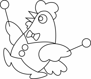 Poule 05 - Coloriages animaux - Coloriages - 10doigts.fr
