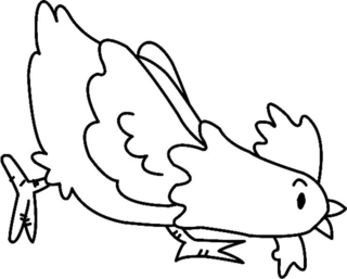 Poule 09 - Coloriages animaux - Coloriages - 10doigts.fr