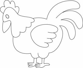 Poule 10 - Coloriages animaux - Coloriages - 10doigts.fr