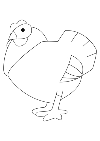 Poule 11 - Coloriages animaux - Coloriages - 10doigts.fr
