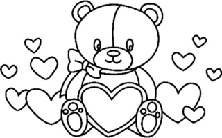 Ourson 01 - Coloriages animaux - Coloriages - 10doigts.fr