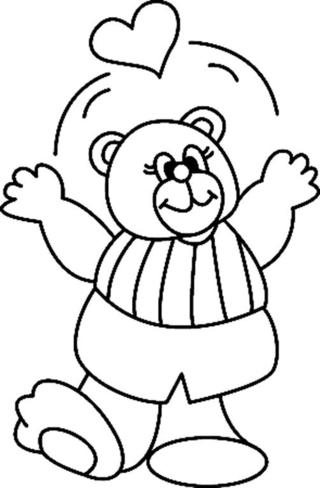 Ourson 017 - Coloriages animaux - Coloriages - 10doigts.fr