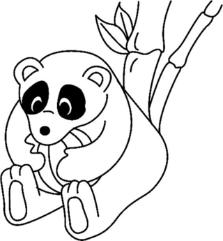 Panda 04 - Coloriages animaux - Coloriages - 10doigts.fr