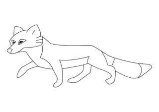 Renard 01 - Coloriages animaux - Coloriages - 10doigts.fr