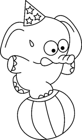 Eléphant 03 - Coloriages animaux - Coloriages - 10doigts.fr