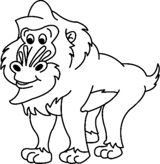 Singe03 - Coloriages animaux - Coloriages - 10doigts.fr