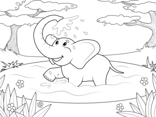 Animaux-savane9 - Coloriages animaux - Coloriages - 10doigts.fr