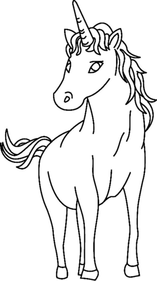 Licorne 04 - Coloriages animaux - Coloriages - 10doigts.fr