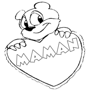 Ourson 02 - Coloriages animaux - Coloriages - 10doigts.fr