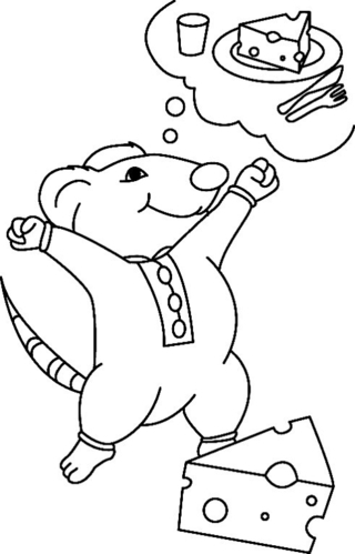 Rat 01 - Coloriages animaux - Coloriages - 10doigts.fr