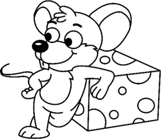 Souris 05 - Coloriages animaux - Coloriages - 10doigts.fr