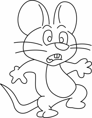 Souris 07 - Coloriages animaux - Coloriages - 10doigts.fr