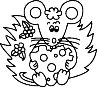 Souris 10 - Coloriages animaux - Coloriages - 10doigts.fr