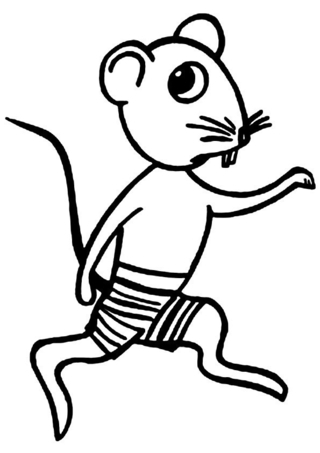 Souris 13 - Coloriages animaux - Coloriages - 10doigts.fr