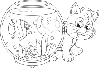 Animaux-domestique1 - Coloriages animaux - Coloriages - 10doigts.fr