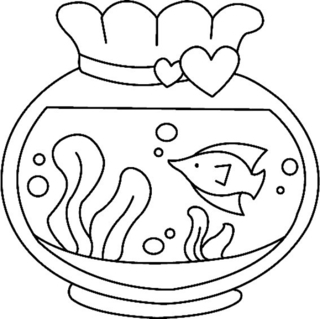 Aquarium 1 - Coloriages animaux - Coloriages - 10doigts.fr