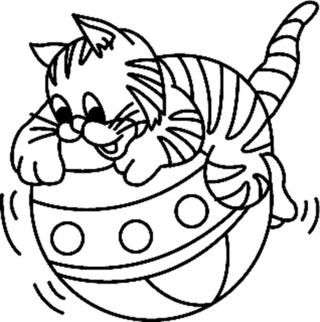 Chat 03 - Coloriages animaux - Coloriages - 10doigts.fr