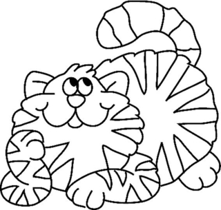 Chat 20 - Coloriages animaux - Coloriages - 10doigts.fr