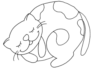 Chat 33 - Coloriages animaux - Coloriages - 10doigts.fr
