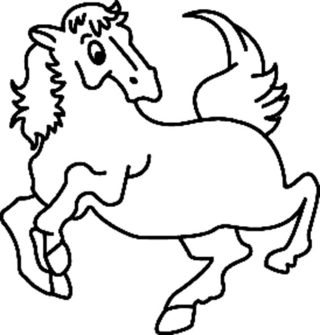 Cheval05 - Coloriages animaux - Coloriages - 10doigts.fr