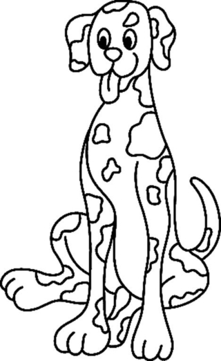 Chien 08 - Coloriages animaux - Coloriages - 10doigts.fr