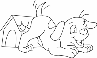 Chien 13 - Coloriages animaux - Coloriages - 10doigts.fr