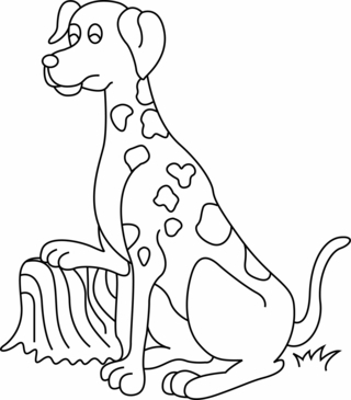 Chien 19 - Coloriages animaux - Coloriages - 10doigts.fr