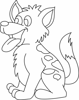 Chien 21 - Coloriages animaux - Coloriages - 10doigts.fr