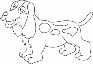 Chien 22 - Coloriages animaux - Coloriages - 10doigts.fr