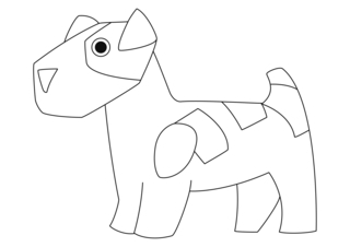 Chien 32 - Coloriages animaux - Coloriages - 10doigts.fr