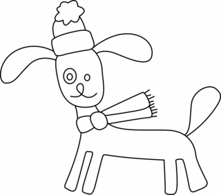 Chien 33 - Coloriages animaux - Coloriages - 10doigts.fr