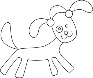 Chien 34 - Coloriages animaux - Coloriages - 10doigts.fr