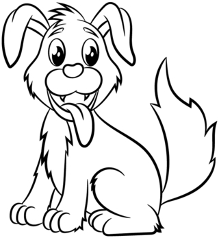 Chien 36 - Coloriages animaux - Coloriages - 10doigts.fr