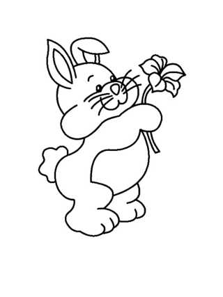 Lapin n03 - Coloriages animaux - Coloriages - 10doigts.fr