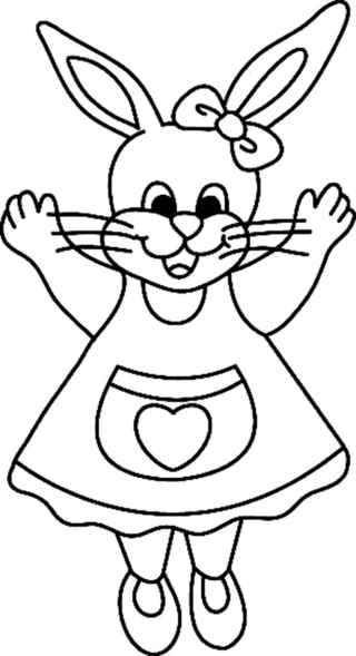 Lapin n14 - Coloriages animaux - Coloriages - 10doigts.fr