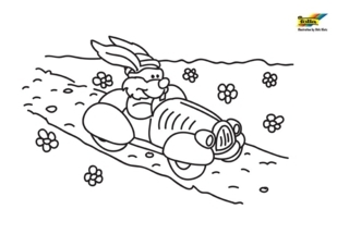 Lapin n52 - Coloriages animaux - Coloriages - 10doigts.fr