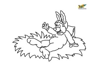 Lapin n87 - Coloriages animaux - Coloriages - 10doigts.fr