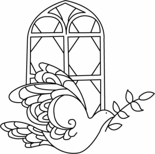 Colombe 01 - Coloriages animaux - Coloriages - 10doigts.fr