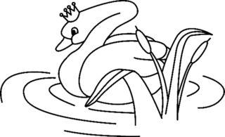 Cygne 03 - Coloriages animaux - Coloriages - 10doigts.fr