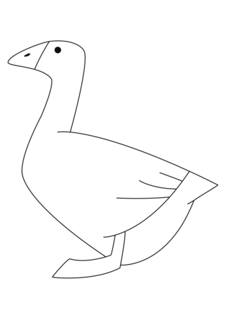 Oie 04 - Coloriages animaux - Coloriages - 10doigts.fr