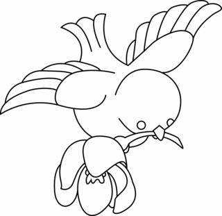 Oiseau 07 - Coloriages animaux - Coloriages - 10doigts.fr