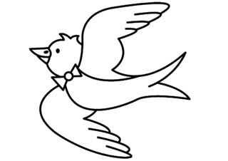 Oiseau 09 - Coloriages animaux - Coloriages - 10doigts.fr