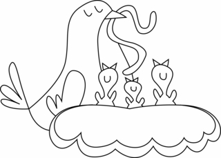 Oiseau 14 - Coloriages animaux - Coloriages - 10doigts.fr