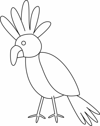 Oiseau 22 - Coloriages animaux - Coloriages - 10doigts.fr