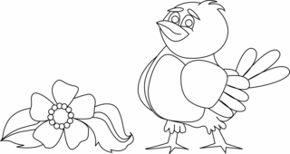Oiseau 23 - Coloriages animaux - Coloriages - 10doigts.fr
