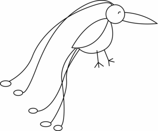 Oiseau 25 - Coloriages animaux - Coloriages - 10doigts.fr